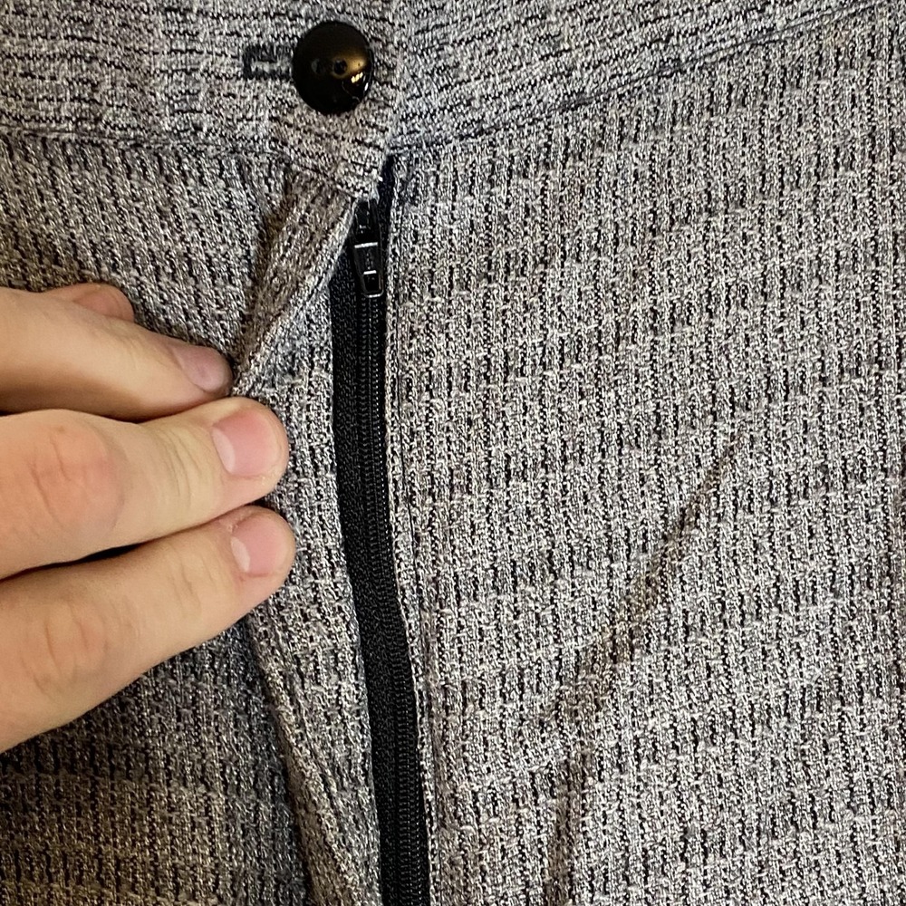 Vintage Kathy Ireland Dress Pants Juniors 9/10 Gray Check Pleated Tapered USA - Picture 6 of 16